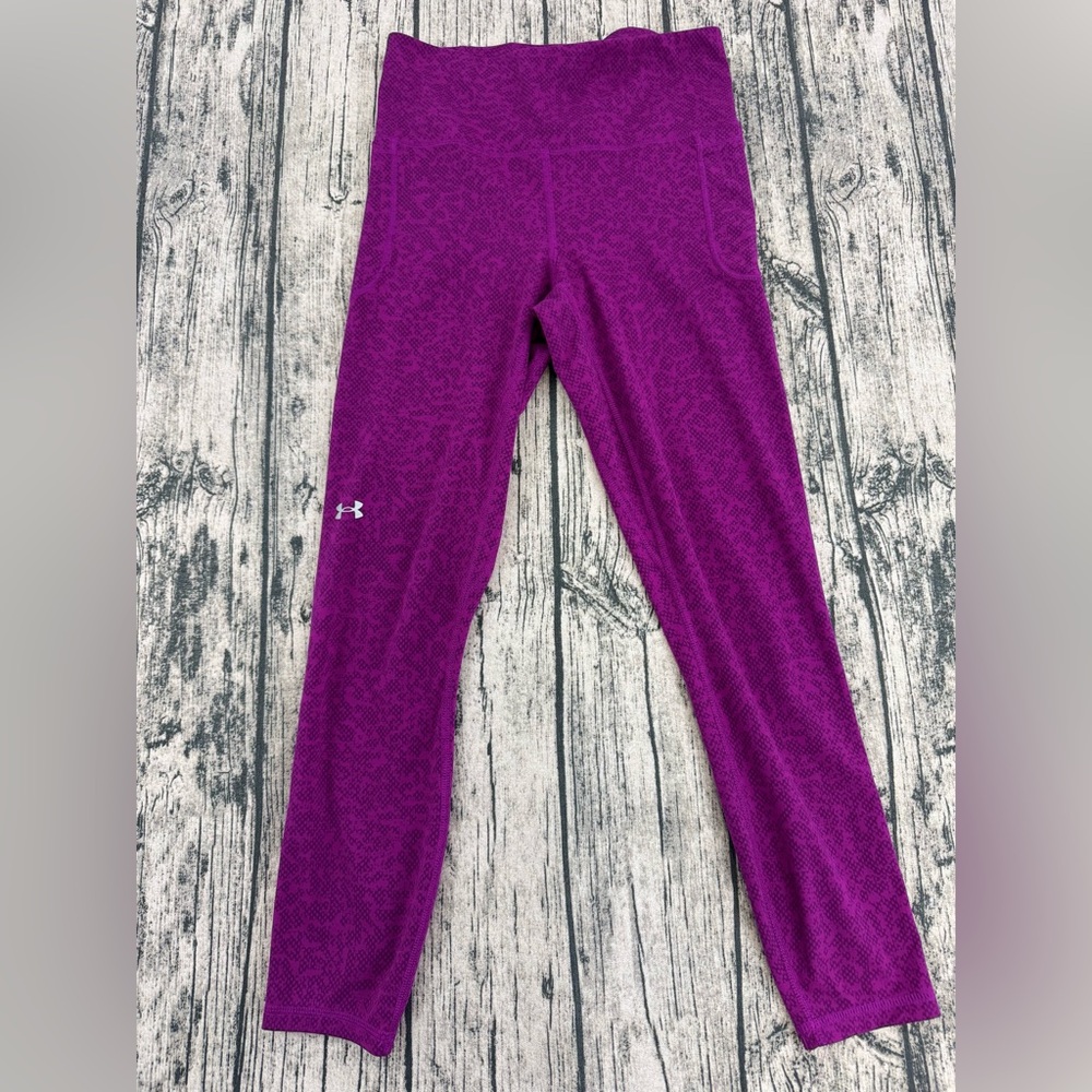 Under Armour Women's Vibrant Purple Leggings, Size Medium